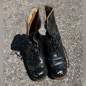 Worn Vintage Military Boots Men’s size 8